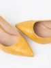 Yellow classic stiletto pumps