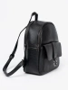 Black Women's Eco-Leather Backpack