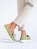 Green Platform Loafers