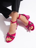 Fuchsia Suede Sandals