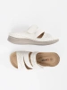 Light white wedge slippers