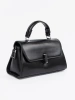 Black small shoulder bag with handle