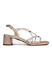 Golden Sandals with Decorative Straps by Sergio Leone
