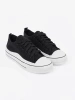 Women's Black Sneakers with White Sole