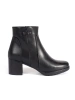 Chic Black Heeled Ankle Boots by Sergio Leone