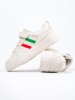 Sneakersy dziecięce  białe z paskami