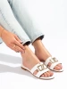 Elegant White Slip-On Sandals