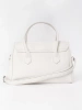 White shoulder bag with strap