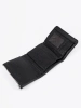 Small black women's wallet made of eco-leather