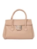 Beige shoulder bag with strap