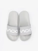 Light Grey Slippers with Text