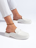Cozy White Slip-On Sandals