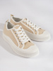 Beige Platform Sneakers