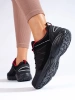 Buty trekkingowe damskie DK Waterproof czarno-czerwone