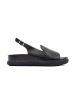 Black comfortable women's sandals
