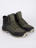Men's green-black trekking shoes