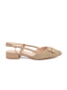 Taupe open-heeled sandals
