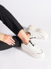 White Leather Platform Sneakers
