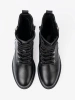 Stylish Black Worker Boots with Metal Detail