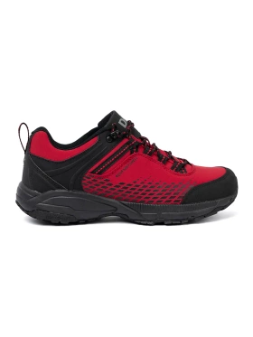 Buty trekkingowe męskie na grubej podeszwie DK czerwone Aqua Softshell