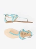 Women's blue flip-flop sandals