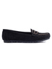 Suede Black Loafers