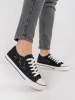 Black perforated sneakers