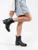 Black Leather Ankle Boots by Sergio Leone