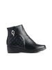Comfortable Black Wedge Ankle Boots