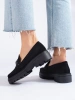 Suede Loafers in Black