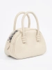Small light beige bag with strap