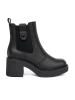 Elegant Black Ankle Boots with Elastic Insert by Sergio Leone