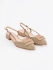 Taupe open-heeled sandals