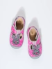 Pink Marbled Velcro Slippers for Girls