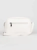 Small white handbag with pockets