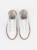 Sergio Leone Women's White Leather Sneakers