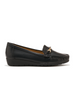 Black Loafers with Decorative Touch
