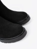 Black ankle boots with thick sole