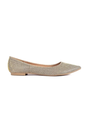 Sparkling Gold Glitter Flats