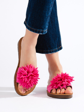 Fuchsia Floral Slip-Ons