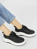 Black Chunky Sole Sneakers