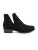 Black ankle boots with cut-outs