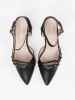 Black slingback heels