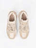 Sneakersy damskie z koronką beżowe