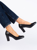 Black Block Heel Pumps by Sergio Leone
