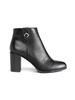 Chic Black Heeled Ankle Boots by Sergio Leone