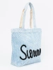 Blue beach bag