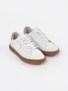 Sergio Leone Women's White Leather Sneakers
