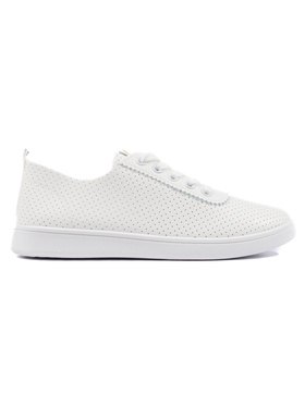 White Lacy Sneakers