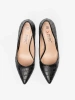 Black Embossed Classic Pumps